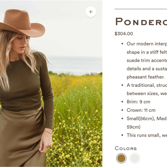 Freya Brown Wide-Brim Fedora Hat